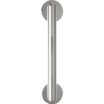 B&Q -  Chrome Effect Wall-Mounted Grab Bar (L)300mm