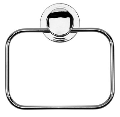 Croydex Chrome Towel Rail Holder Wall Mounted Adhesive Stick 'N' Lock Accessory - Image 4
