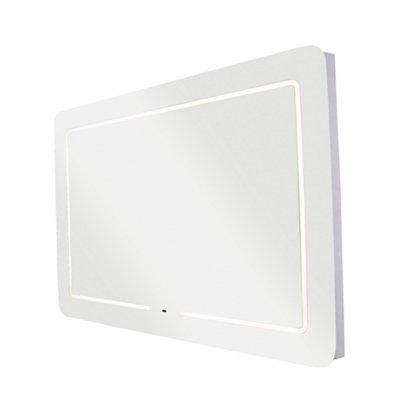 Croydex Flexi-Fix Chaumont Rectangular Wall-Mounted Bathroom & Wc Illuminated Contemporary Illuminated Mirror (H)60Cm (W)90Cm from B&Q