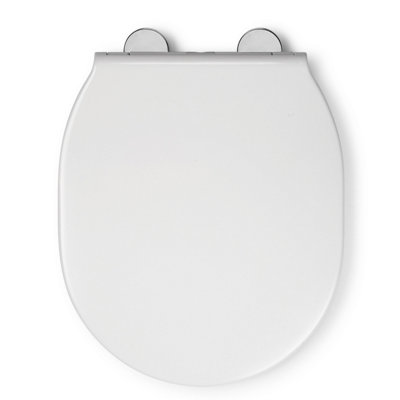 Croydex Bolsena Contoured D-Shape Toilet Seat With Flexi Fix™ Hinges