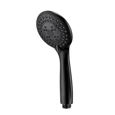 B&Q -  Nero Matt Black Shower Head With 3 Spray Patterns