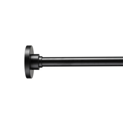 B&Q -  Flexi-Fix Black Fixed Straight Shower Curtain Rod (L)230Cm