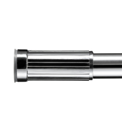B&Q -  Tension Chrome Effect Extendable Straight Shower Curtain Rod (L)260Cm