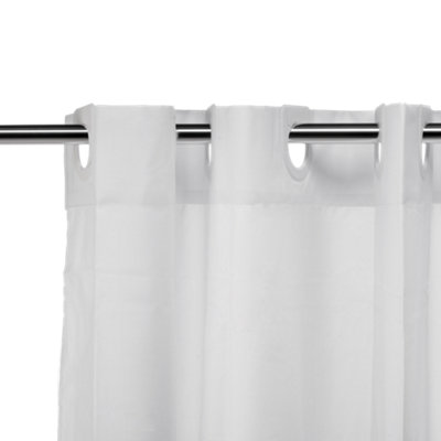 Croydex Hook 'n' Hang White Shower Curtain (W)180Cm from B&Q