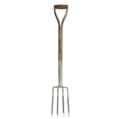 Spear & Jackson Unisex Silver Border Fork - Stainless Steel, Hardwood Handle In - Image 8