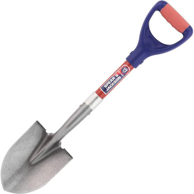 Spear & Jackson Micro Round Mouth Shovel 695mm with Fibreglass Shaft for Confined Garden Spaces - Image 6