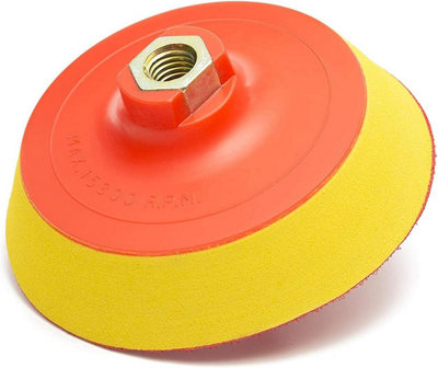 Glass Polish 125mm Buffing Backing Pad With M14 Thread For Rotary Polishing Machines from B&Q