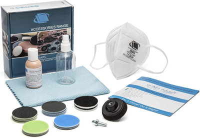 Glass Polish 50mm Glass Scratch Removal Kit For Use With A Drill On All Glass Surfaces from B&Q