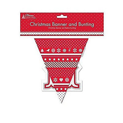 Anker Merry Christmas Banner And Bunting Set For Xmas Parties And Decoration from B&Q