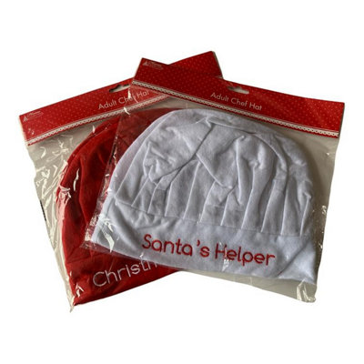B&Q -  Christmas Chef Or Santa's Helper Cook Adult Hat