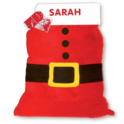 Anker Christmas Personalised Name Santa Sack from B&Q