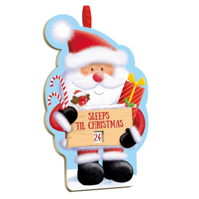 Anker Santa Design Christmas Countdown Spinner Plaque from B&Q