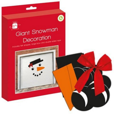 B&Q -  Christmas Giant Snowman Garage Door Decoration