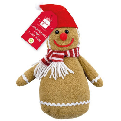 B&Q -  Christmas Gingerbread Man Door Stopper Decoration