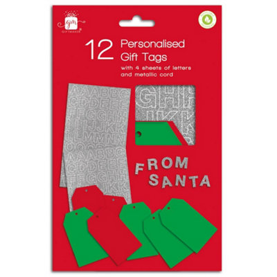 Anker Pack Of 12 Personalised Christmas Tags from B&Q