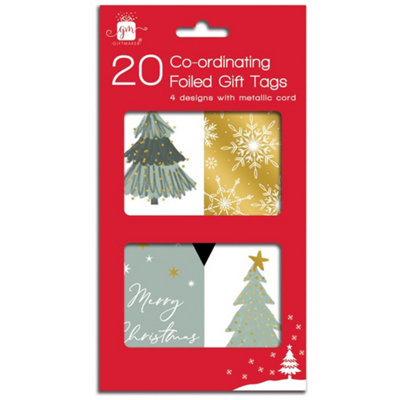  - Pack Of 20 Winter Wonderland Coordinated Christmas Gift Tags