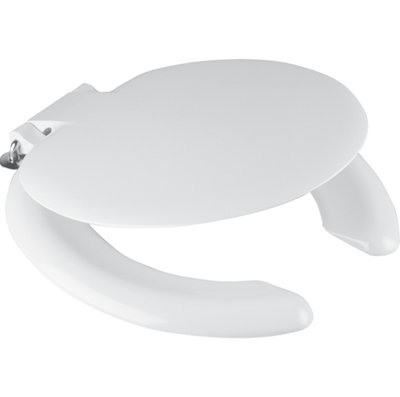 FixTheBog Wirquin Cresent Seat And Cover With Stainless Steel HingeWhite Scr12Wh from B&Q