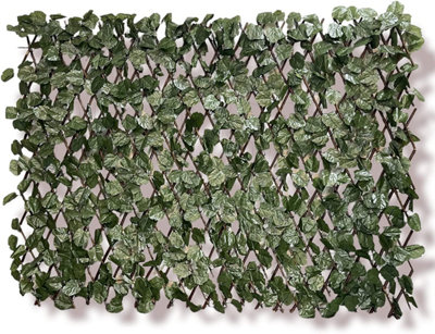 Artificial Maple Leaf Willow Fence Ivy Screen On Trellis Hedge Screening Expandable Privacy Screen Wall PanelH 1M X W 2M