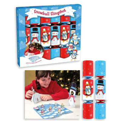 Anker Pack Of 6 9" Christmas Crackers Snowball Style from B&Q