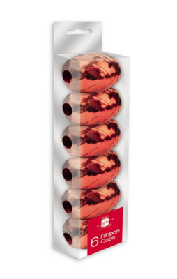 Anker Pack Of 6 Christmas Red Ribbon Cops from B&Q