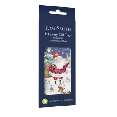 Anker Pack Of 6 Santa's Advanture Luxury Christmas Gift Tags from B&Q