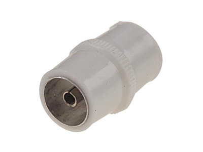 Dencon 7118Nb Coax Coupler White 7118Nb Dcn1075 from B&Q