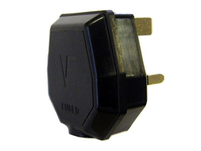 Dencon 1709 Bs1363/a Black Plug 13 Amp 1709 Dcn1709 from B&Q