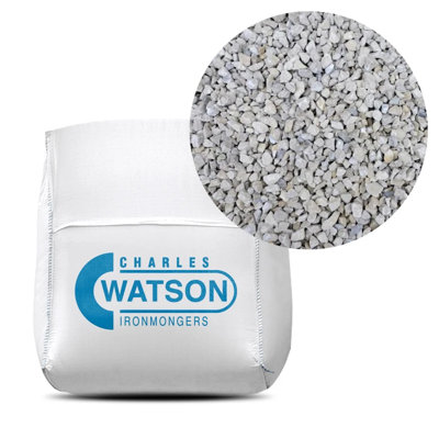 Charles Watson 10mm Limestone Chippings Decorative Garden Stone Bulk Bag Approx. 850Kg from B&Q