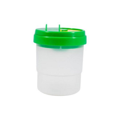 Jakar Non-Spill Water/paint Pot 325Ml With Swivel Cap & Transparent Oval Palette 23X17Cm10 Wells & Thumb Hole (6560) from B&Q