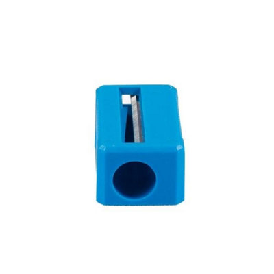 Jakar Single Hole Plastic Pencil Sharpener 5081 Oblong Design Assorted Colours Compact Durable For Artists & Students from B&Q