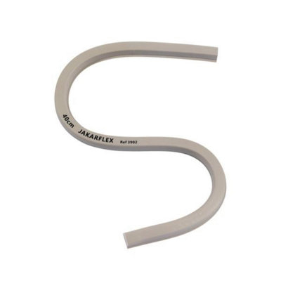 Jakar Flexible Curve 40Cm Grey Bendable Ruler 3902 With Metal Core Pvc Cover For Design Drafting And Technical Drawing from B&Q