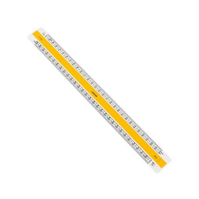 Jakar White Acrylic Scale Ruler 30Cm Non Inflammable Durable Acrylic With Metric Markings Bs1347 Part 3 Compliant 3712 from B&Q