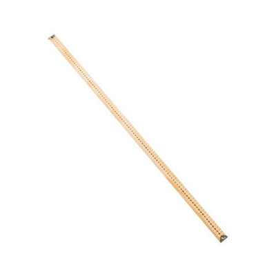 B&Q -  Wooden Yard Stick With 2 Metal Rings1 Metre Ruler With Cm/mm & Inch Markings For SchoolOffice & Crafts (3003)