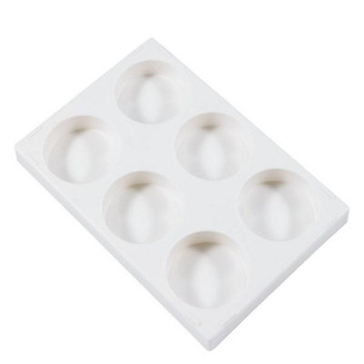 Jakar White Plastic Rectangular Palette21.5X14.5X2Cm (6603) With 6 Deep Wells For Paint Mixing from B&Q