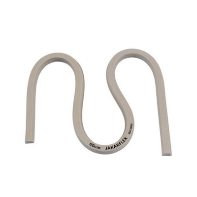 Jakar Flexible Curve 60Cm Grey Bendable Ruler With Metal CorePvc Cover & Bevelled Edge For Design & Drafting 3903 from B&Q