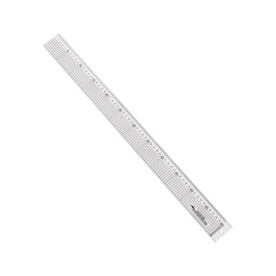 Jakar Acrylic Ruler 100Cm With Stainless Steel Edge Clear Durable Cm/mm Markings For Precision Craft & Technical Drawing 3065 from B&Q