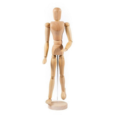 Jakar Wooden Artist Manikin16.5" (40Cm) Fully Articulated Movable Figure For DrawingSketching & Anatomy Study (9008) from B&Q