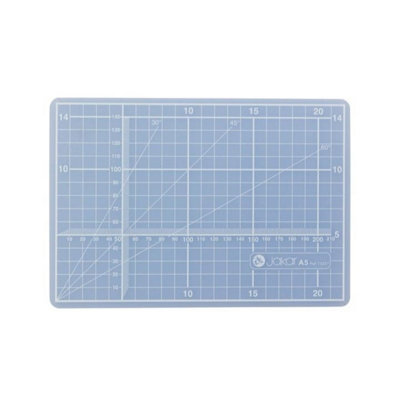 Jakar A5 Translucent Cutting MatSelf-Healing Surface With 1Cm Grid Lines For Precision Crafting & Design (7325 T) from B&Q