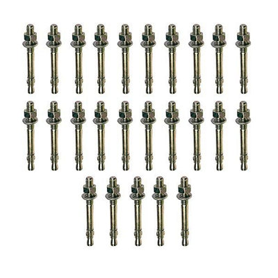 Charles Watson M20 X 125mm Zinc-Plated Heavy-Duty Anchor Through Bolt Pack Of 50 from B&Q