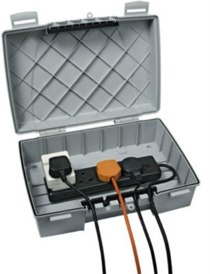 Timeguard Tps401 Weatherproof Power Enclosure With 4 Gang Socket Ip55 from B&Q