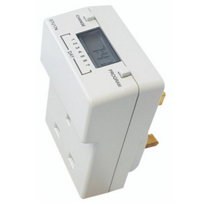 Timeguard Etu17N Plug-In Electronic Timer Switch 7 Day from B&Q