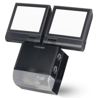Timeguard Led200Pirbp Led Twin Floodlight Fitting With Pir 17W (Black) from B&Q