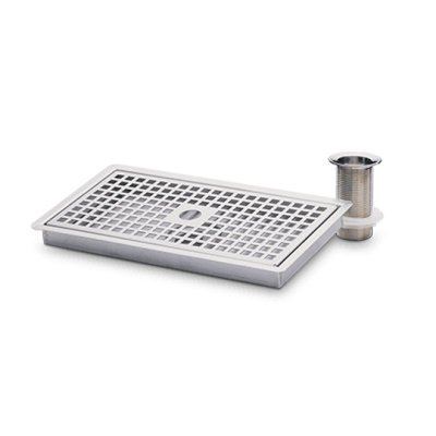 Heatrae Sadia Supreme Stainless Steel Drip Tray With Waste 95970123 from B&Q