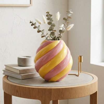 Garden Greatness Relica Swirl Flower Decorative Vase from B&Q