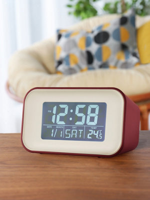 Acctim Alta Retro Digital Alarm Clock Crescendo Alarm Date & Temperature Display Spice from B&Q