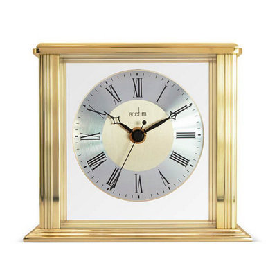 Acctim Hamilton Brass Effect Mantel Clock from B&Q