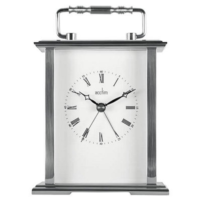 Acctim Gainsborough Mantel Clock Silver from B&Q