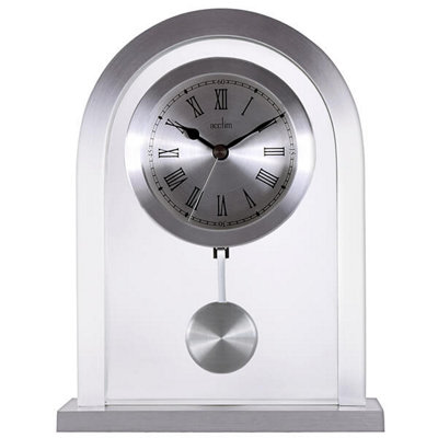 Acctim Bathgate Mantel Clock Silver from B&Q