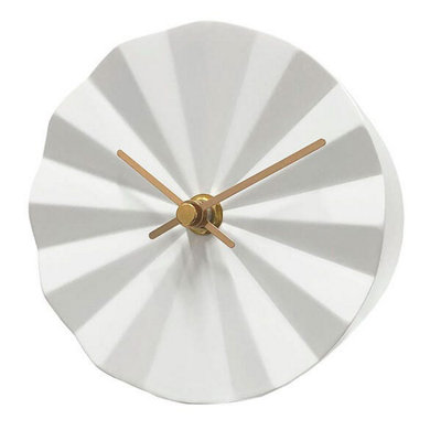 B&Q -  Layla White Table/mantle Clock