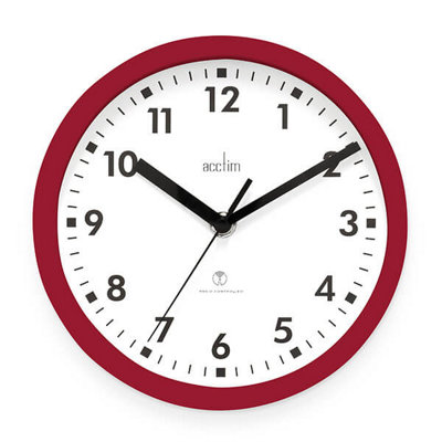 Acctim Nardo Red Wall ClockAutomatic Set-Up from B&Q